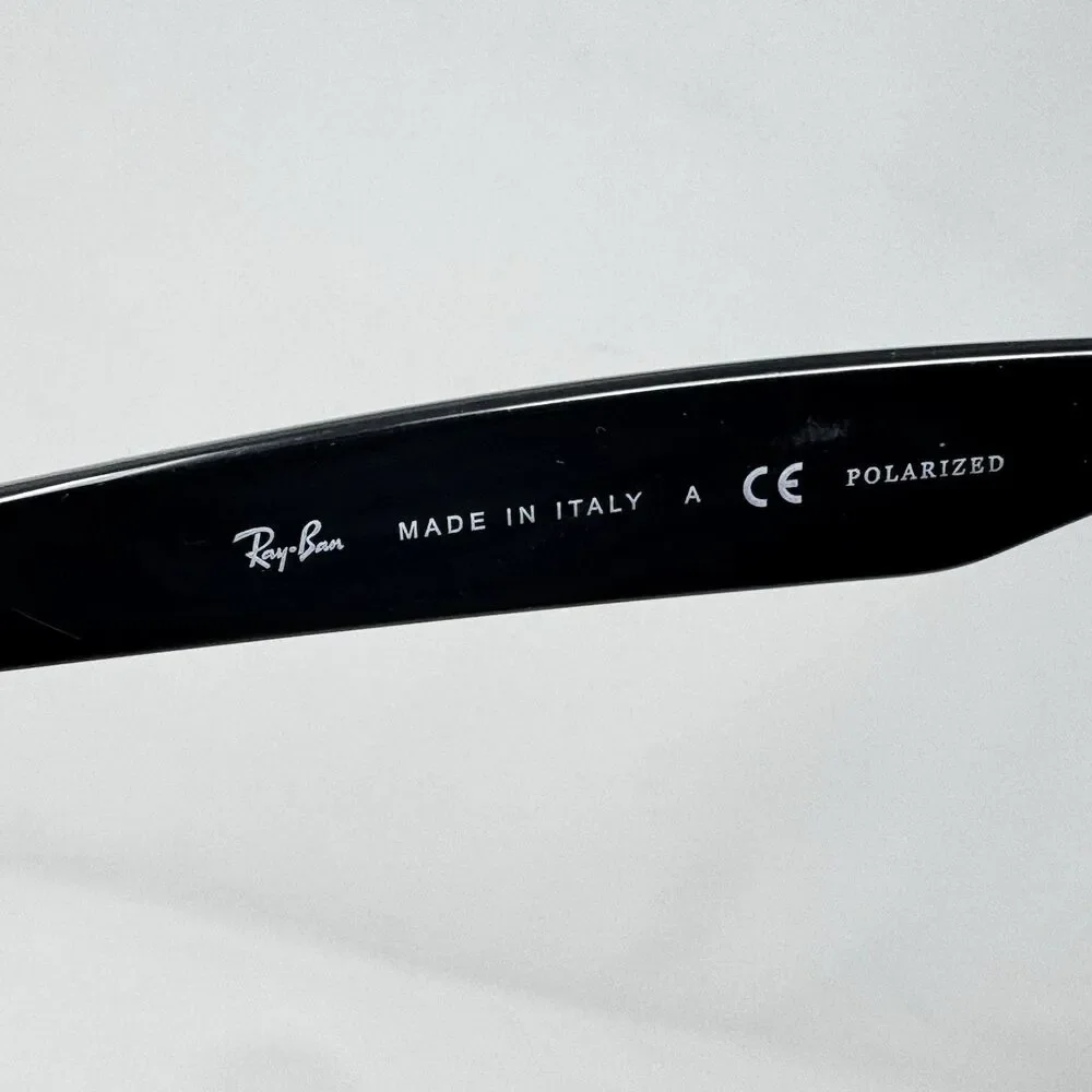 Ray-Ban RB2132 New Wayfarer 901/58 Black Eyeglass Frames 58-18-145 Italy